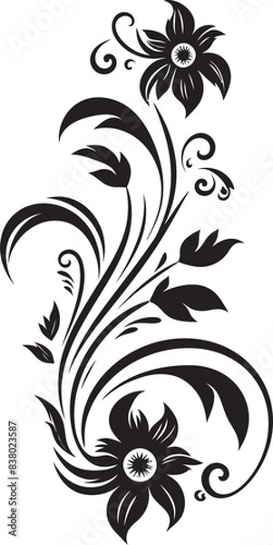Obraz Classic Floral Emblem Design Decorative Floral Element Vector