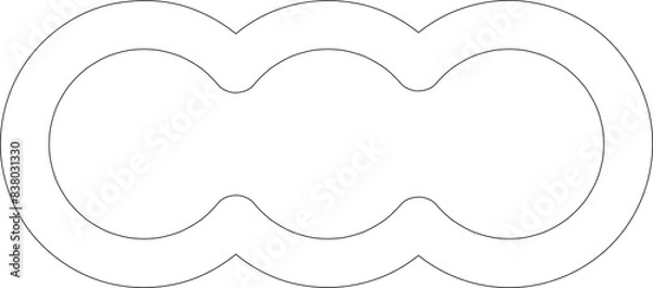 Obraz Circle shape design. Geometric element