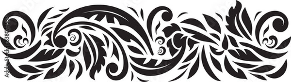 Fototapeta Polynesian Pattern Design Tattoo Emblem Tribal Stripe Design Ethnic Tattoo Icon