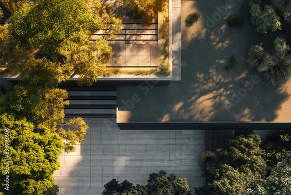 Obraz house, building, exterior, design, construction, home, architecture, apartment, modern, architect, style, residential, illustration, estate, concept, business, background, property, real, vector, city