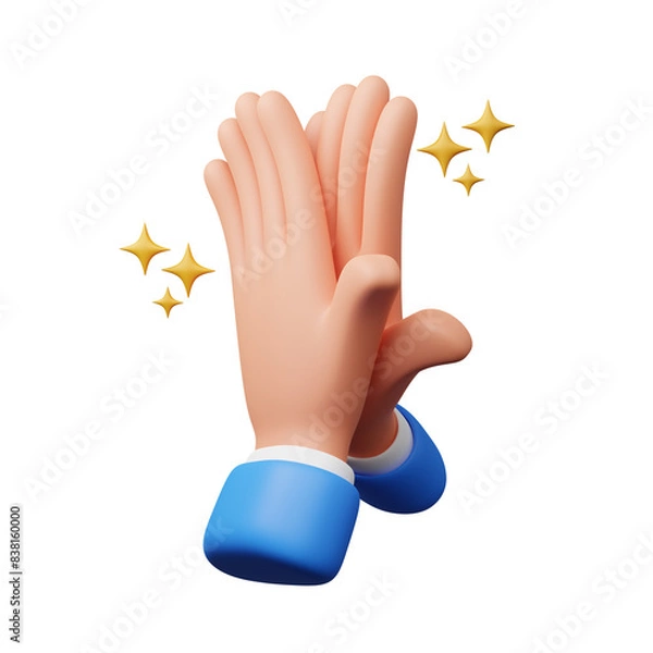 Obraz Applause hand gesture 3d illustration