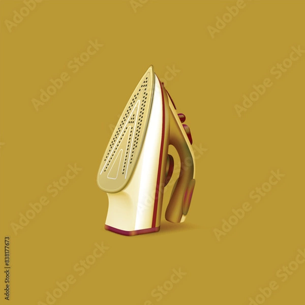 Obraz iron on a white background