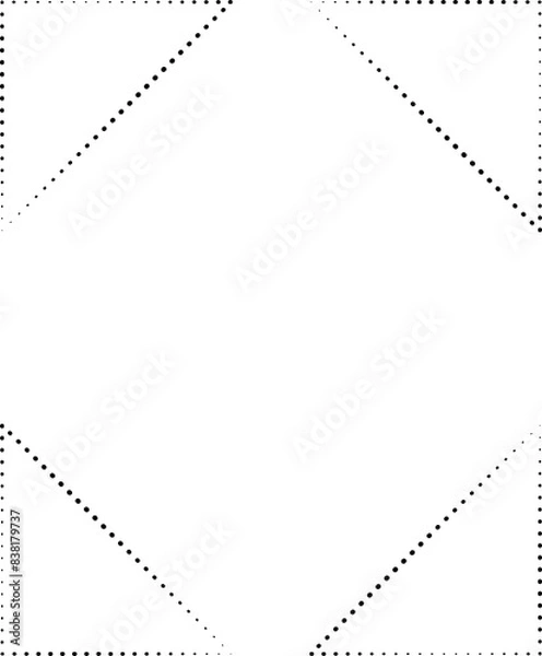Fototapeta Dot halftone triangle. Geometric shapes element