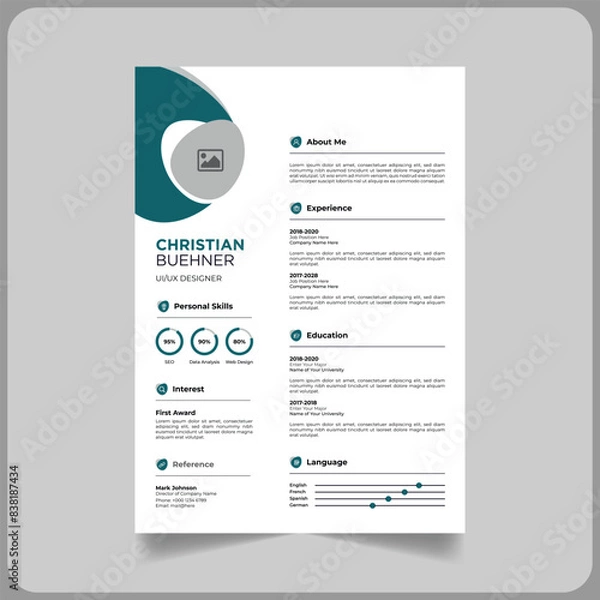 Obraz professional CV/Resume template 2024