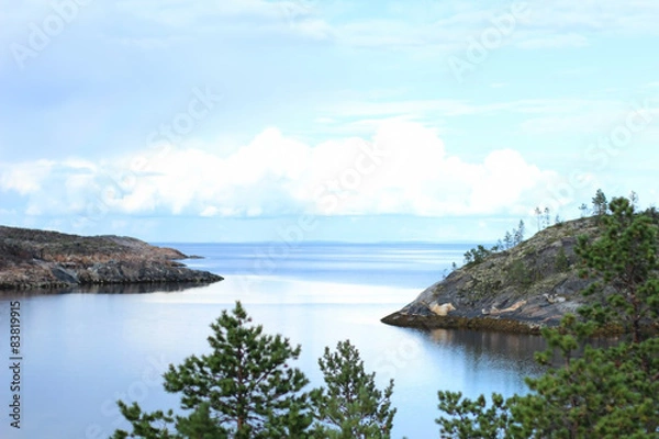 Obraz Пейзаж Белое море острова