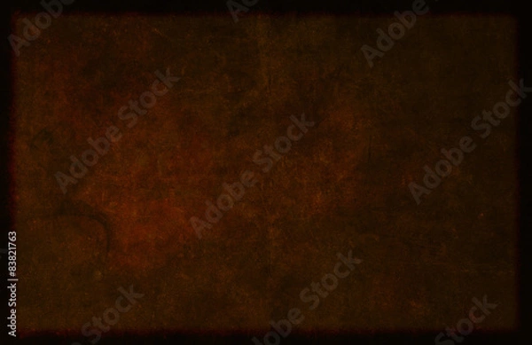 Obraz Dark Brown Borderd Textured Material Background