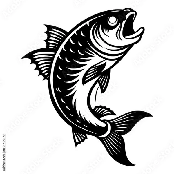 Fototapeta illustration of a fish vector