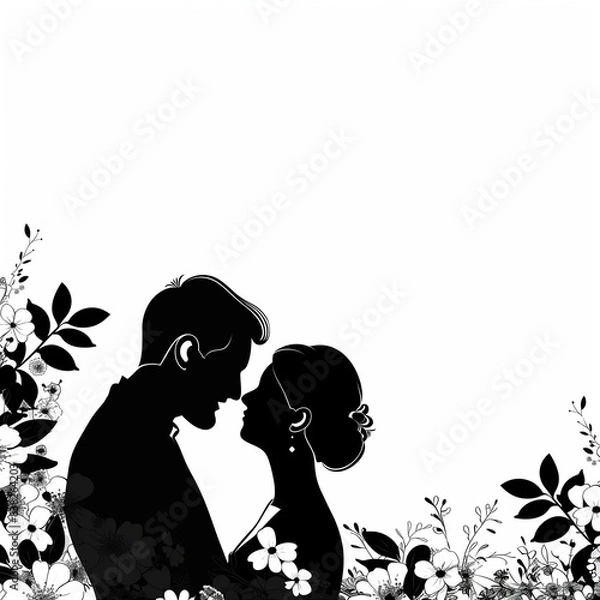 Obraz sylwetka, baba, para, lud, kocham, plik wektorowy, ilustracja, dzieci, czarna, rod, człowiek, mama, sylwetka, romans, córka, taniec, osoba, razem