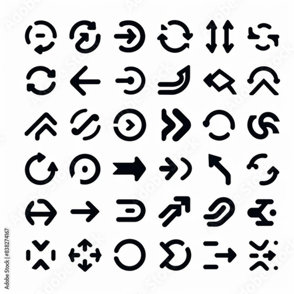 Fototapeta 矢印アイコンセット
