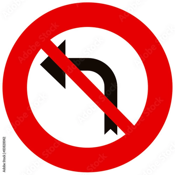 Obraz Panneau interdiction