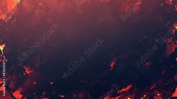 Obraz black and red dark background fire flame texture and smoke energetic anime vibes