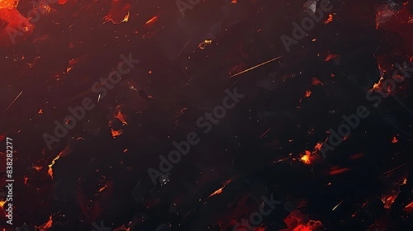 Obraz black and red dark background fire flame texture and smoke energetic anime vibes