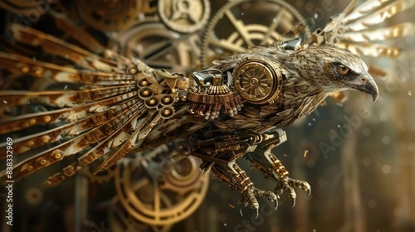 Fototapeta Steampunk Sparrowhawk.