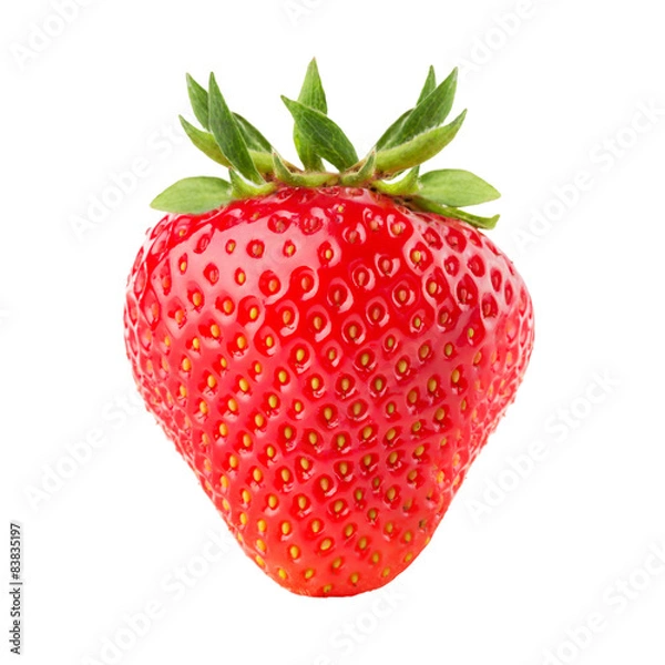 Fototapeta strawberry isolated on the white background