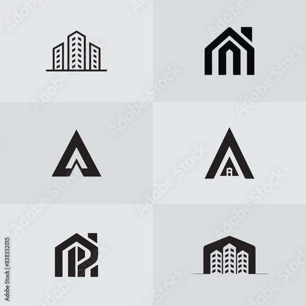 Obraz Property logo, real estate logo design