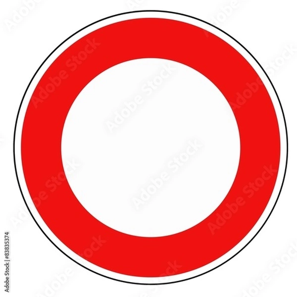 Fototapeta Znak kodu drogowego