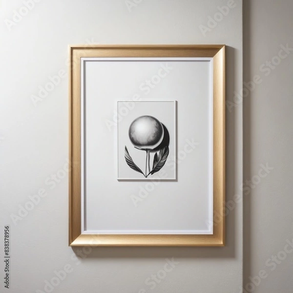 Fototapeta Mockup poster frame close up