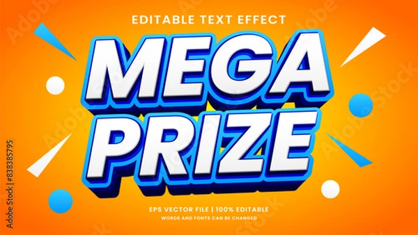 Obraz Mega sale prize 3d editable text effect