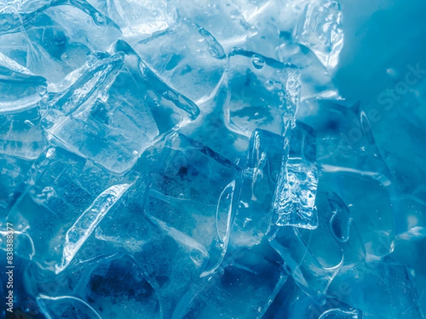 Fototapeta icecubes background,icecubes texture,icecubes wallpaper,ice helps to feel refreshed and cool water from the icecubes helps the water refresh your life and feel good.ice drinks for refreshment business