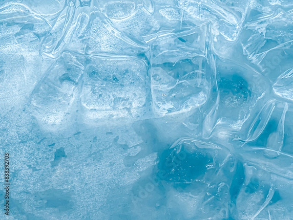 Fototapeta icecubes background,icecubes texture,icecubes wallpaper,ice helps to feel refreshed and cool water from the icecubes helps the water refresh your life and feel good.ice drinks for refreshment business