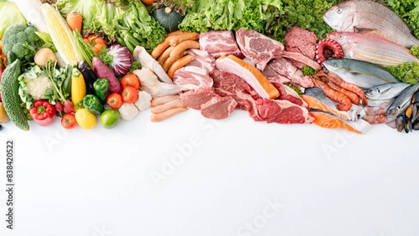 Obraz 食材　集合　