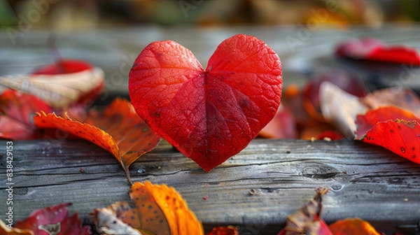 Fototapeta A person expresses gratitude and blessings as they reflect on all they are thankful for with their heart.