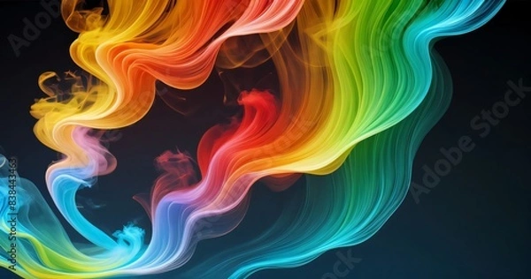 Fototapeta Colorful Smoke Gradient Wallpaper Background