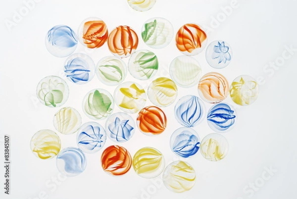 Fototapeta カラフルおはじき.