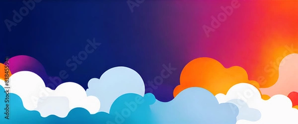 Fototapeta illustrazione con elementi geometrici a tema astratto contemporaneo