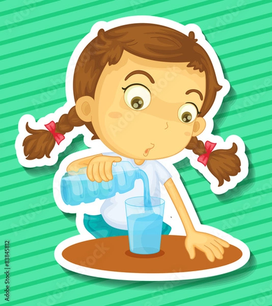 Fototapeta Drinking water