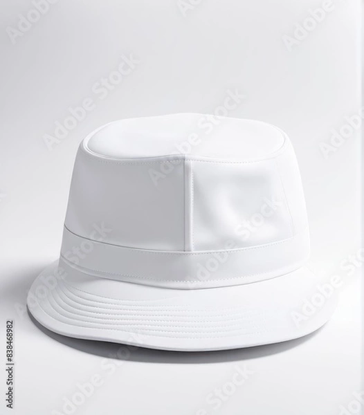 Obraz white hat mockup isolated white background.