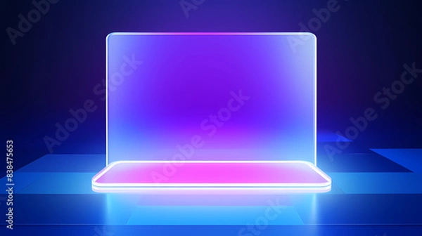 Fototapeta Gradient background squares