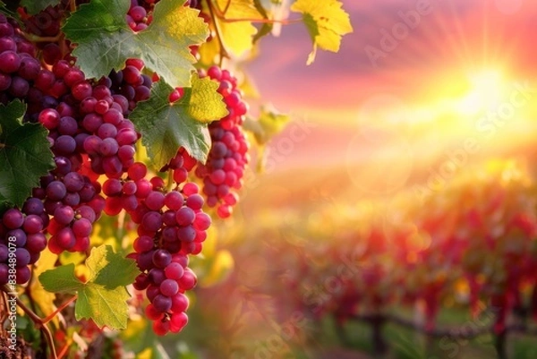 Obraz Grapes hanging vine bunch