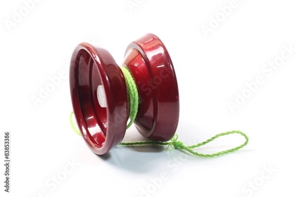 Obraz Red yo yo isolated on white background
