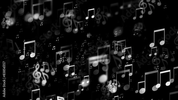 Fototapeta Music Notes Background
