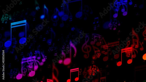 Fototapeta Music Notes Background