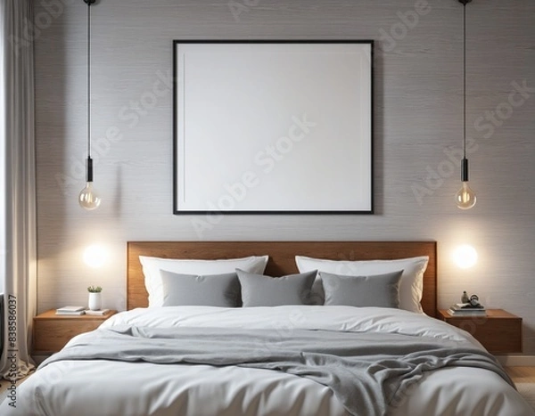 Obraz modern bed room interior design