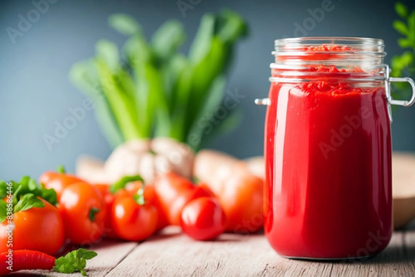 Fototapeta Fresh tomato smoothie