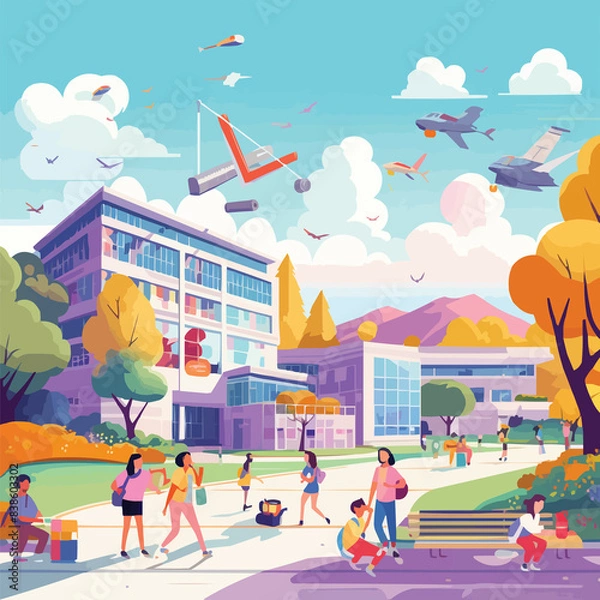 Obraz A normal day in the city