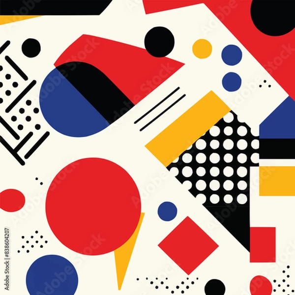 Obraz Geometrical shapes Colliding