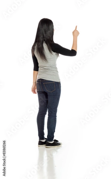 Fototapeta Model isolated turning