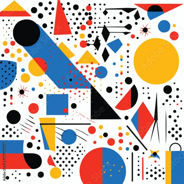 Obraz Seamless Shapes Overlapping