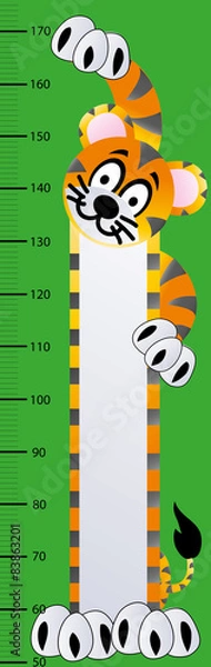 Fototapeta tygrys,miarka