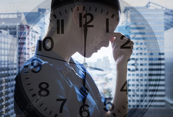 Obraz time management stress fatigue at work 