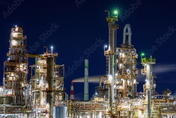 Obraz 美しい工場夜景
