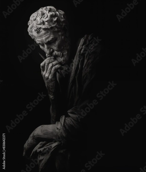 Obraz Statue of a man thinking..