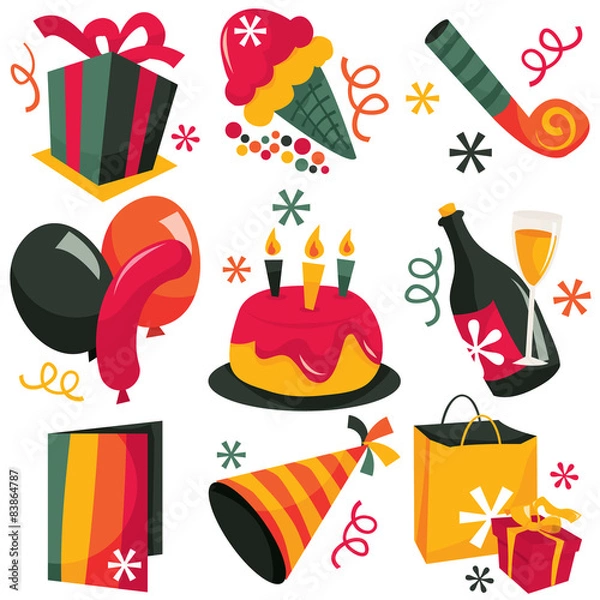 Obraz Retro Party clip arts