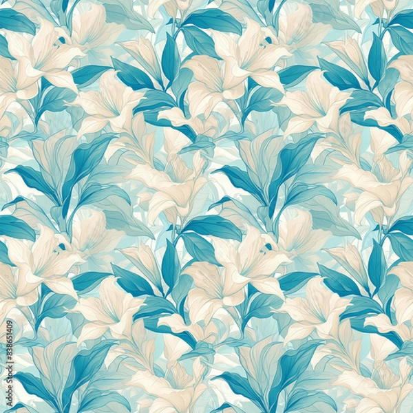 Obraz Elegant Watercolor Floral Patterns