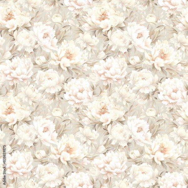 Obraz Graceful Watercolor Floral Seamless Patterns