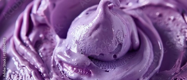 Fototapeta Luxuriously smooth gelato enhanced with contrasting textures, elevating the indulgent experience